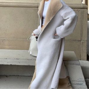 Nour Hammour birthday shearling coat size 38